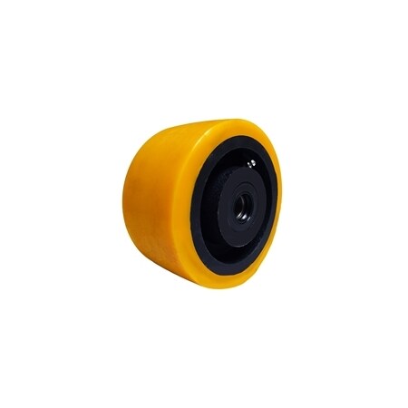 Casterhq 6"x3" Polyurethane on Cast Iron Core, 4,000 lbs Cap CB-YPCI463